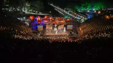 7. Uluslararası Efes Opera ve Bale Festivali'nde 'Tosca' operası sahnelendi