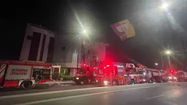 Beşiktaş'ta bir bankanın ATM'sinde çıkan yangın söndürüldü