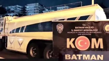 Batman'da 21 Ton Kaçak Akaryakıt Ele Geçirildi