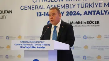 Antalya Büyükşehir Belediye Başkanı Muhittin Böcek, Cittaslow Türkiye Koordinatörlüğüne seçildi