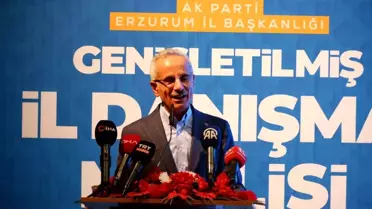 Ulaştırma ve Altyapı Bakanı Erzurum'da demiryolu projelerini açıkladı