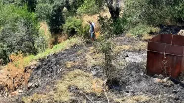 Tunceli'de çıkan ot yangını vatandaşlar tarafından söndürüldü