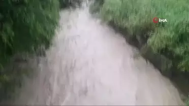 Erzurum'da yoğun yağış heyelan ve seli beraberinde getirdi