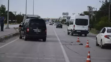 Konya'da elektrikli bisiklet sürücüsüne hafif ticari araç çarptı, emekli polis hayatını kaybetti