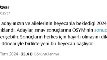 YÖK Başkanı Erol Özvar, YKS sonuçlarına göre tercih yapacak adaylara önerilerde bulundu