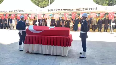 Tekirdağ'da kanserden hayatını kaybeden polis memuru için tören düzenlendi