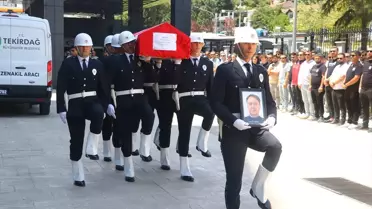 Tekirdağ'da Kanserden Hayatını Kaybeden Polis Memuru Günay Vardar İçin Tören Düzenlendi