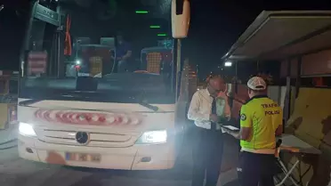 Denizli Emniyet Müdürlüğü Otobüslere Cezai İşlem Uyguladı
