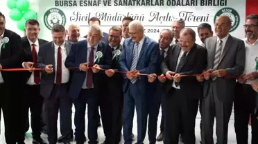 Bursa Esnaf ve Sanatkarlar Odaları Birliği'nin Yenilenen Sicil Müdürlüğü Hizmete Açıldı