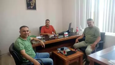 Balıkesir Burhaniye Şefliği'ne yeni atanan Yeşiltaş'a hayırlı olsun ziyareti