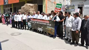 Şırnak'ta İsrail'in Gazze'ye yönelik saldırıları protesto edildi