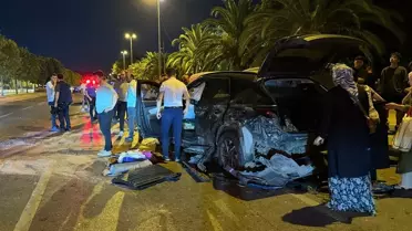 Kartal'da park halindeki araçlara çarpan otomobilde 3 kişi yaralandı