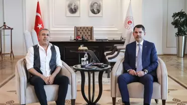 Bakan Kurum, Haluk Levent'i Kabul Etti