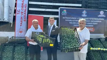 Batman'da 141 çiftçiye yüzde 70 hibeli tohum ve fideler dağıtıldı