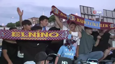 Trabzon'da Savic'e taraftarlardan coşkulu karşılama
