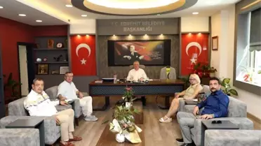 Edremit Kent Konseyi Yönetimi Belediye Başkanını Ziyaret Etti