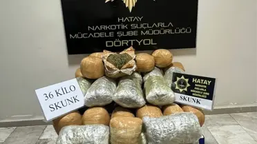 Erzin'de Akaryakıt Tankerinde Skunk Ele Geçirildi, 1 Kişi Tutuklandı