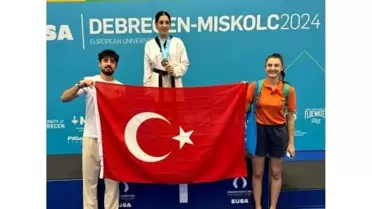 OMÜ Tekvando Takımı Avrupa Üniversite Oyunları'nda 2 Madalya Kazandı