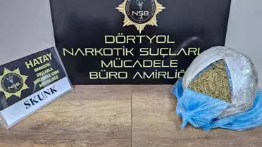 Hatay'da Otobüste Uyuşturucu Operasyonu: 1 Kilo 900 Gram Skunk Ele Geçirildi
