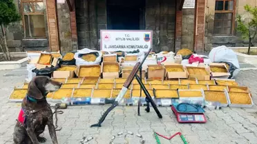 Bitlis'te 1 Ton 100 Kilo Kaçak Tütün Ele Geçirildi