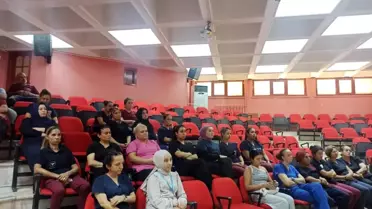 Aydın Devlet Hastanesi'nde Temizlik Personeline İş Sağlığı ve Güvenliği Eğitimi Verildi