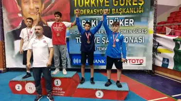 Kütahya Belediyespor'un sporcusu Osman Emir Çekgen Türkiye 3'üncüsü oldu