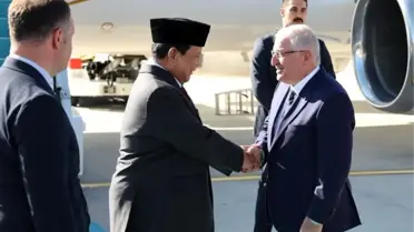 Endonezya Devlet Başkanı Seçilen Savunma Bakanı Prabowo Subianto Ankara'ya Resmi Ziyarette Bulundu