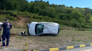 Zonguldak'ın Ereğli ilçesinde trafik kazası: Bir kişi yaralandı