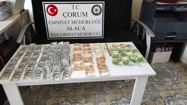 Çorum Alaca'da Evden Döviz ve Ziynet Eşyası Çalan 2 Kişi Yakalandı