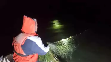 Kovada Gölünde Kaçak Avcılıkta Bin Metre Uzatma Ağı Ele Geçirildi