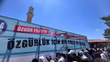 Çorum'da Filistin'e Destek İçin Boyama Etkinliği Düzenlendi