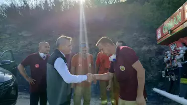 Erdek'teki Orman Yangını Kısa Sürede Söndürüldü