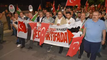 Afyonkarahisar'da İsrail'in Gazze saldırıları protesto edildi