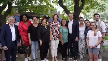 Eskişehir ve Brüksel Belediye Başkanları Esnaf ve Vatandaşlarla Buluştu