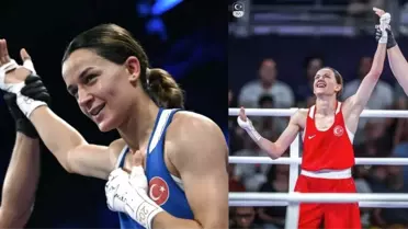 Milli boksör Hatice Akbaş Paris Olimpiyatları'nda finale yükseldi