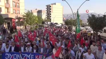 Yüzlerce Şırnaklı İsmail Heniyye'nin vasiyeti için yürüyüş düzenledi