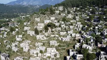 Muğla'da Terk Edilen Kayaköy Havadan Görüntülendi