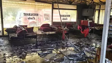 Hatay'da restoranda çıkan yangın iş yerini kullanılmaz hale getirdi