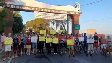 Kuşadası'nda Sporcular Yasağı Protesto Etti