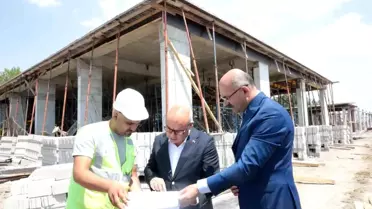 Ağrı Valisi Mustafa Koç, İl Emniyet Müdürlüğü yeni hizmet binası inşaatını inceledi