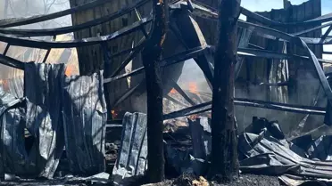 Ankara'da Geri Dönüşüm Fabrikasında Yangın Çıktı