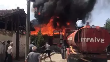 Tokat'ta Ahşap Ev Yangını