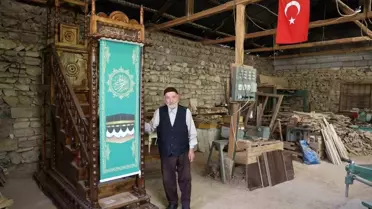 92 Yaşındaki Ali Önder, Camilere Ücretsiz Minber ve Mihrap Yapıyor