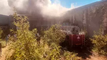 Isparta'da Soğuk Hava Deposunda Yangın Çıktı