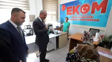 Çanakkale Valisi Ömer Toraman, Ezine Belediye Başkanı Güray Yüksel'e iade-i ziyarette bulundu