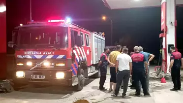 Kırşehir'de Otomobil Kazası: Benzin İstasyonuna Dalma