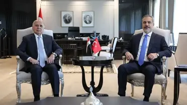Dışişleri Bakanı Hakan Fidan, Irak Başbakan Yardımcısı ve Dışişleri Bakanı Fuad Hüseyin ile görüştü