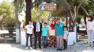 Aydın'ın Koçarlı ilçesinde Elif Tosun Parkı açıldı