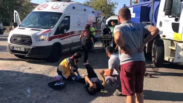 Tekirdağ Çorlu'da Bisikletli Çocuğun Ayağı Koptu