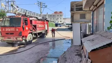 Adıyaman'ın Gölbaşı ilçesinde cadde ve sokaklar yıkanıyor